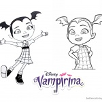Vampirina coloring pages lineart
