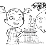 Vampirina coloring pages with Demi