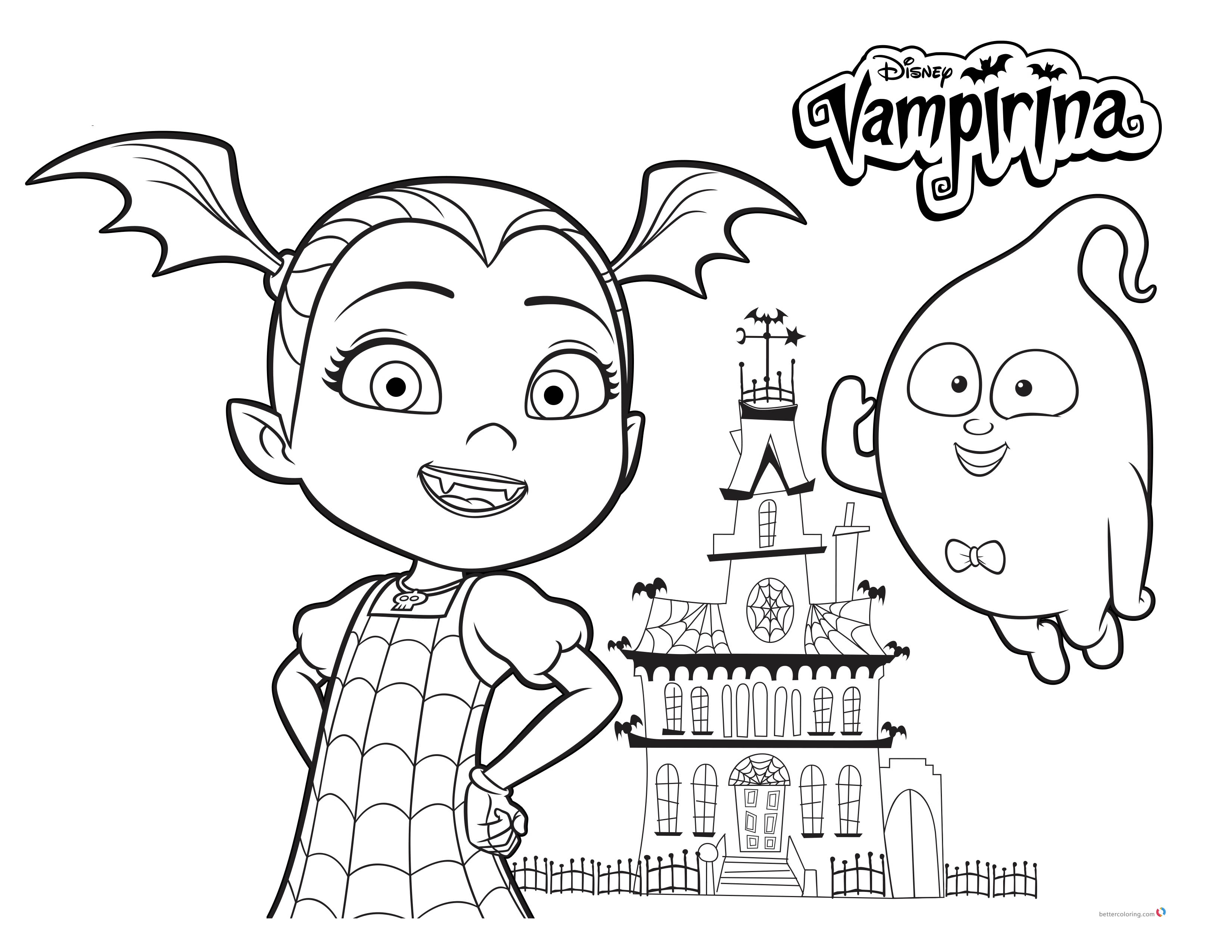 Download Vampirina coloring pages with Demi - Free Printable ...