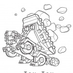 Dinotrux coloring pages Ton-Ton