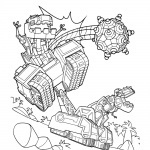 Dinotrux Ty coloring pages run to work