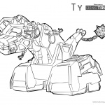 Dinotrux coloring pages Ty lineart