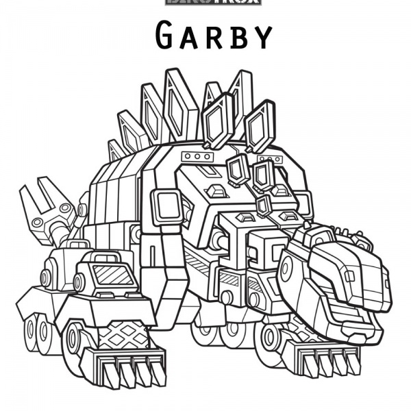 Dinotrux coloring pages Ty running - Free Printable Coloring Pages