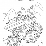 Dinotrux Ton-Ton coloring pages