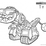 dinotrux ty coloring pages