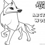 Animal Jam Coloring Pages Arctic wolf