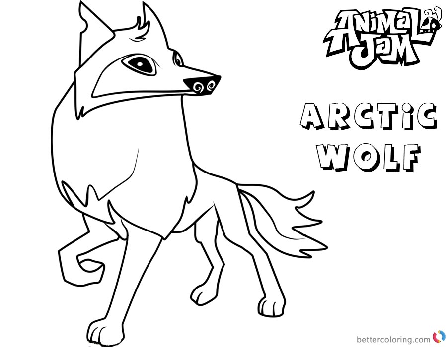 Animal Jam Coloring Pages Arctic Wolf Free Printable Coloring Pages