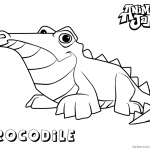 Animal Jam Coloring Pages Crocodile