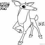 Animal Jam Coloring Pages Deer