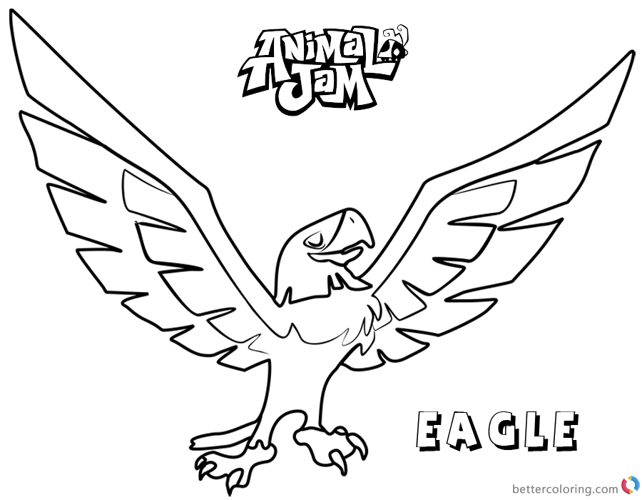 Download Animal Jam Coloring Pages Eagle - Free Printable Coloring ...