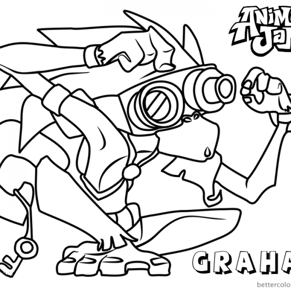 Animal Jam Coloring Pages Otter - Free Printable Coloring Pages