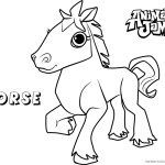 Animal Jam Coloring Pages Horse