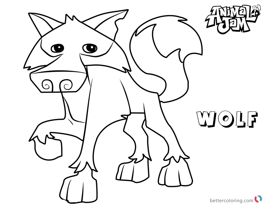 Animal Jam Coloring Pages