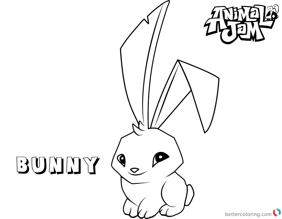 Download Animal Jam Coloring Pages bunny - Free Printable Coloring ...