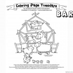 Barn Coloring Pages Many animals in the barn