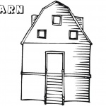 Barn Coloring Pages empty barn