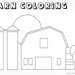 Barn Coloring Pages outline coloring