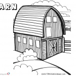 Barn Coloring Pages round barn