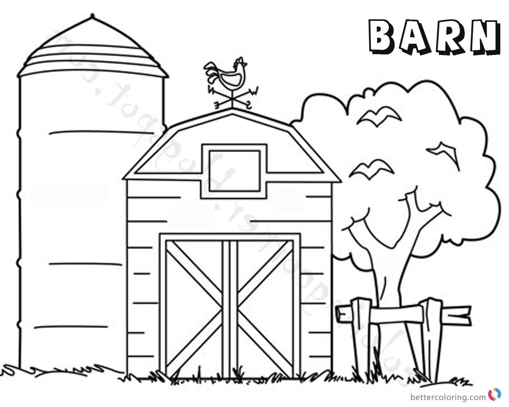 Barn Coloring Pages Tree By The Barn Free Printable Coloring Pages Barn Coloring Pages Tree By The Barn Free Printable Coloring Pages