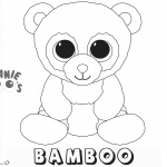 Beanie Boo Coloring Pages Bamboo