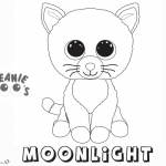 Beanie Boo Coloring pages Cat Moonlight