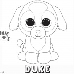 Beanie Boo Coloring pages dog Duke