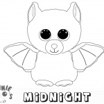 Beanie Boo Coloring pages Midnight
