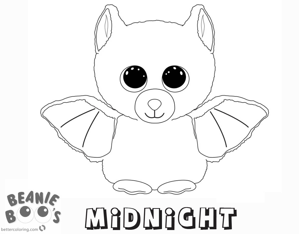 Midnight Cat Coloring Pages 7