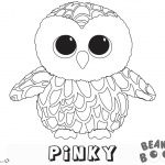 Beanie Boo Coloring Pages owl Pinky