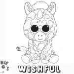 Beanie Boo Coloring pages unicorn Wishful