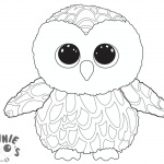 Beanie Boo Owl Coloring Pages