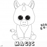 Beanie Boos Coloring Pages unicorn magic