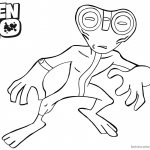 Ben 10 Coloring Pages Alien Force Grey Matter
