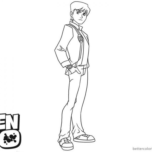 Ben 10 Coloring Pages Big Chill - Free Printable Coloring Pages