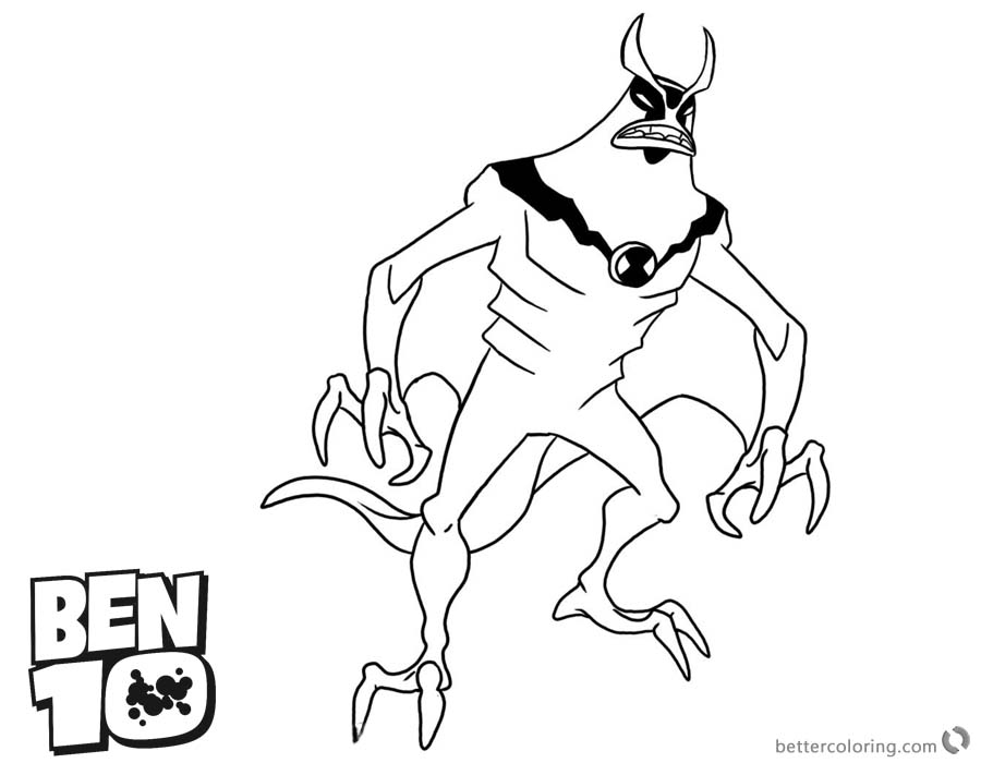 Ben 10 Coloring Pages Jetray printable for free