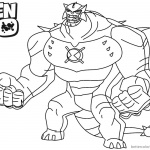 Ben 10 Coloring Pages Ultimate Humungousaur Alien Force