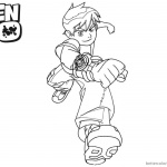 Ben 10 coloring pages Fighting