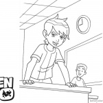 Ben 10 coloring pages In the Classroom