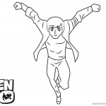 Ben 10 coloring pages Jumping Clipart