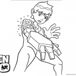 Ben 10 coloring pages Transforming