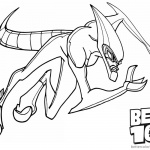 Ben 10 coloring pages Xlr8 Line Drawing Picture