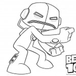 Ben 10 Coloring Pages Echo Echo Alien Force