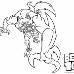 Blitzwolfer from Ben 10 Coloring Pages Alien Force