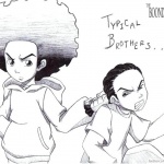 Boondocks coloring pages Huey and Riley Fanart