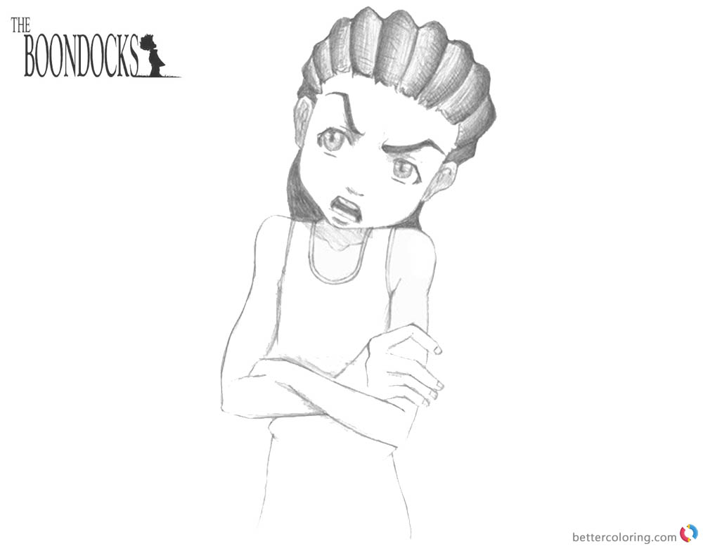 Boondocks coloring pages Riley by bo19 - Free Printable Coloring Pages