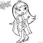 Bratz Coloring Pages Babyz Doll Beautiful Sasha Wear Tiara