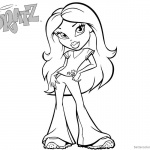 Bratz Coloring Pages Babyz Doll Clipart