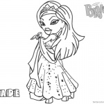Bratz Coloring Pages Babyz Doll Jade