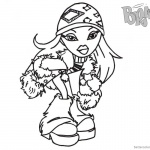 Bratz Coloring Pages Babyz Doll Wear Winter Clothes