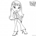 Bratz Coloring Pages Cute Babyz Doll Clipart